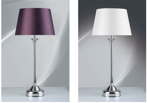 Solid Color Modern Table Lamp Chrome - Click Image to Close