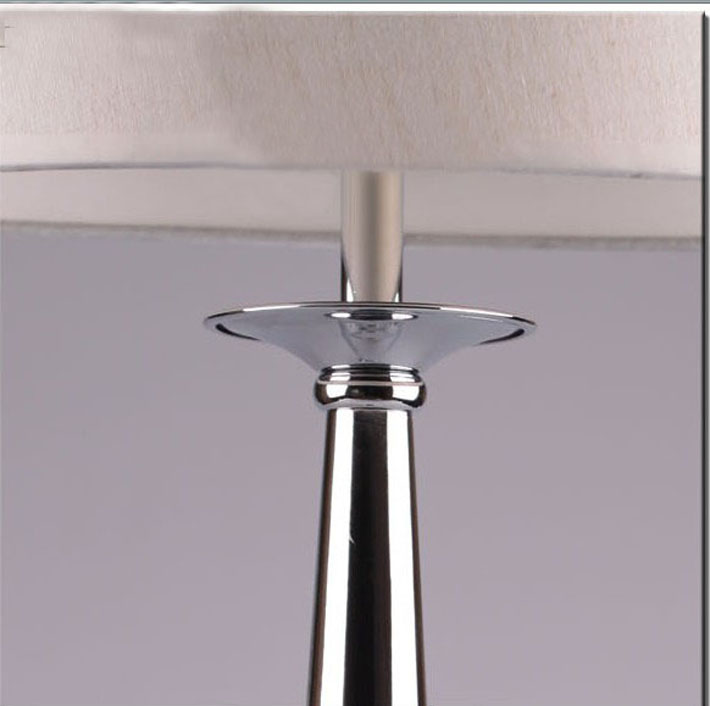 White Cloth Art Table Lamp, Polystyrene Plastic Table Lamp