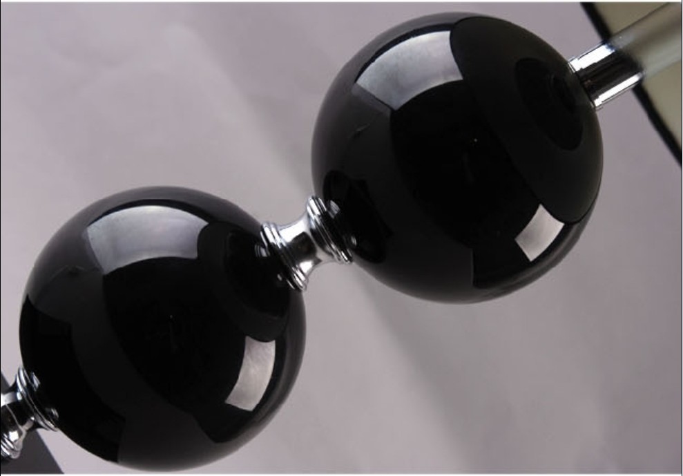 Graceful Black Cloth Art Black K9 Crystal Table Lamps