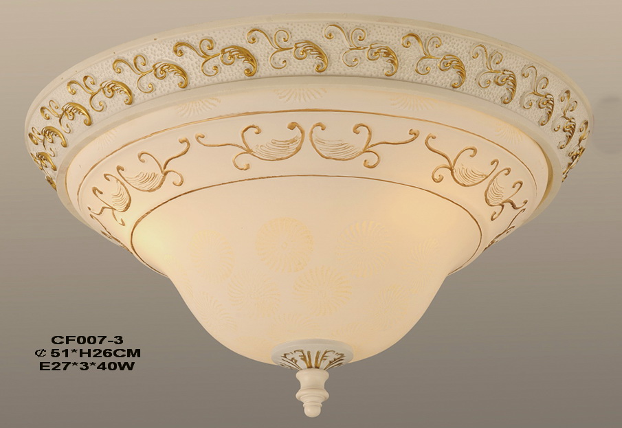 Craft Effect Resin Glass Ceiling Flush Mount