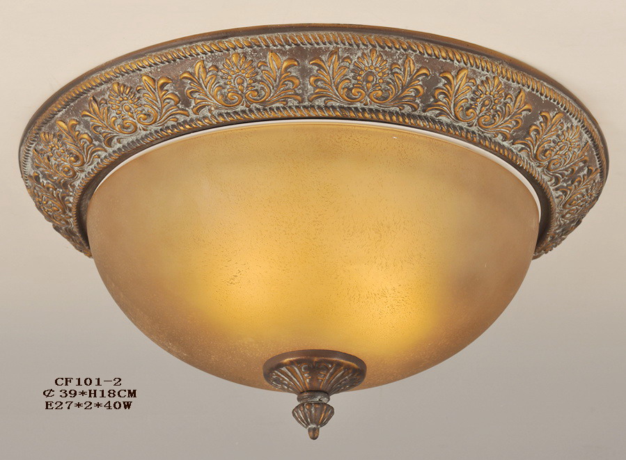 Brushed Copper Antique Ceiling Flush Mounts