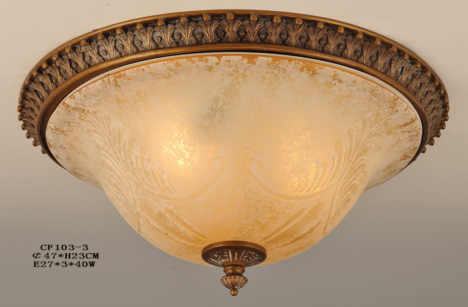 Outlet Brushed Copper Iron LED Vintage Ceiling Flush Mounts