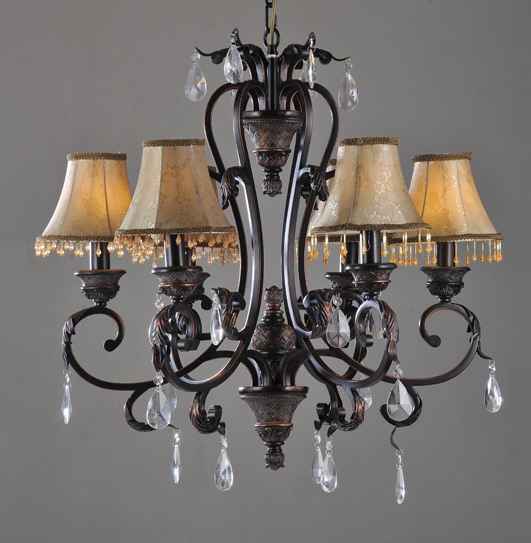 Outlet Elegant 6-Light Tavern Copper Venetian Chandeliers