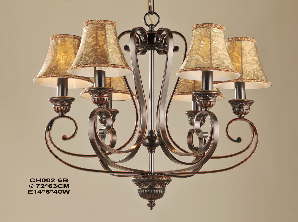 Outlet 6-Light Rust Iron Nursery Chandeliers at Discount Prices