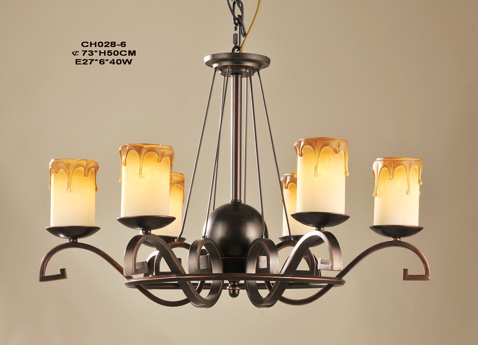 Outlet 6-Light Faux Candle Antique Chandeliers at Discount Prices