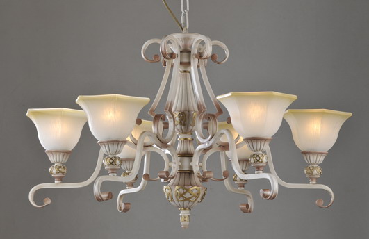 Portfolio 6-Light Rust Iron Antique Chandeliers