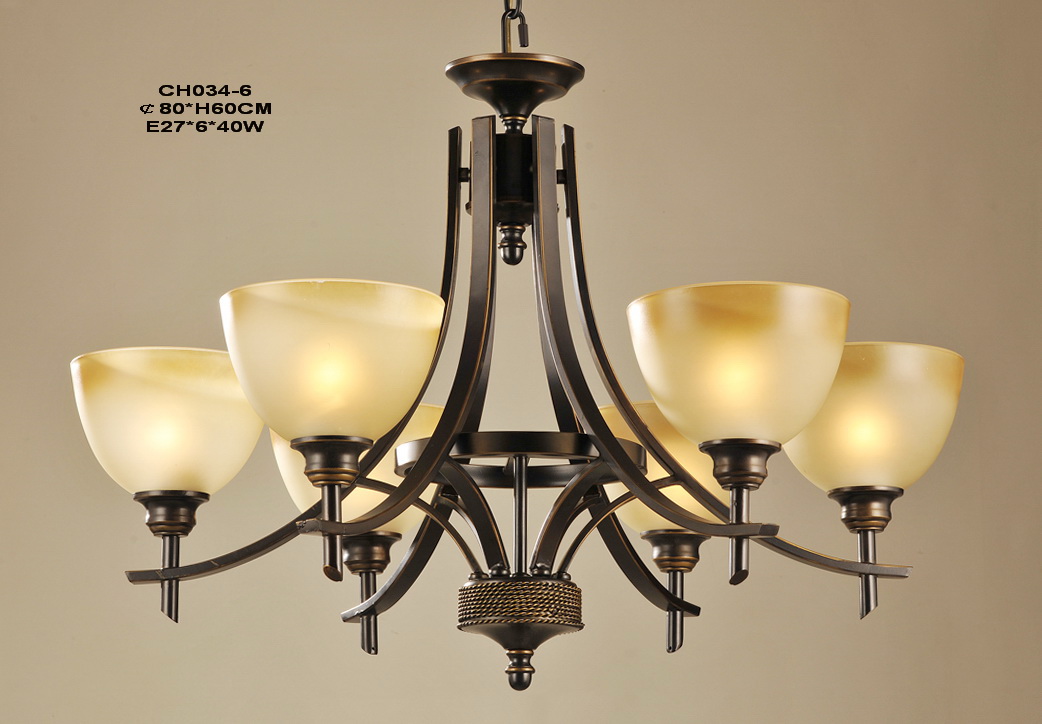 6-Light Bronze Metal Antique Chandeliers at Low Prices