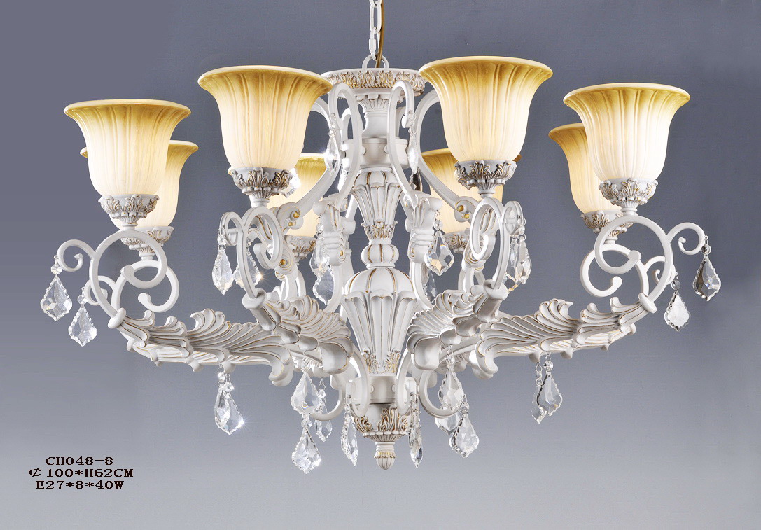 Classical 9-Light Antique Brass Chandeliers