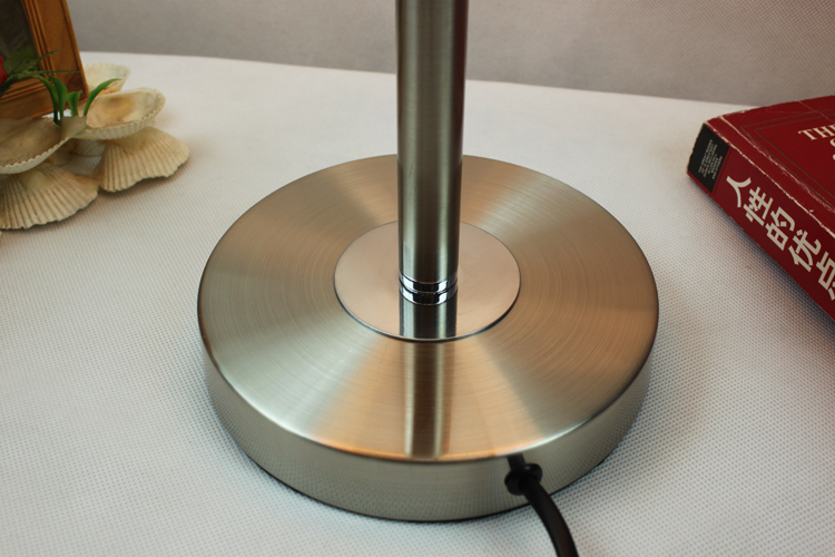 Idyllic Ivory Adjustable Floor Lamp with Chrome Basis