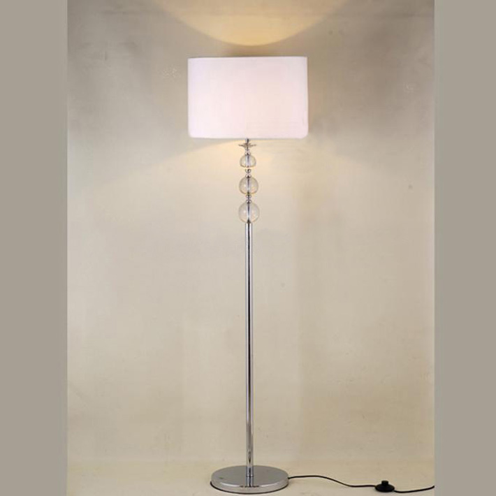 Modern White Transparent Crystal Balls Floor Lamp