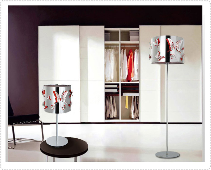 Stainless Steel Butterfly Modern Floor Lamp