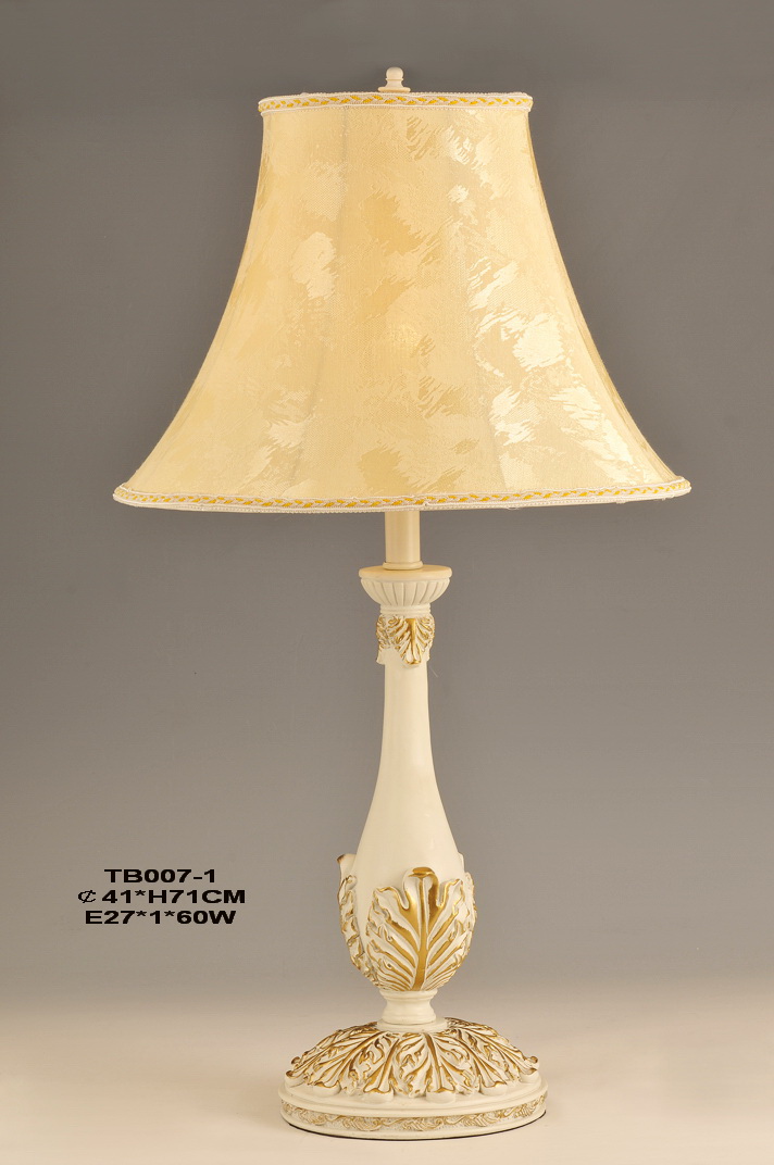 Exquisite Ivory with Gold Modern European Table Lamps