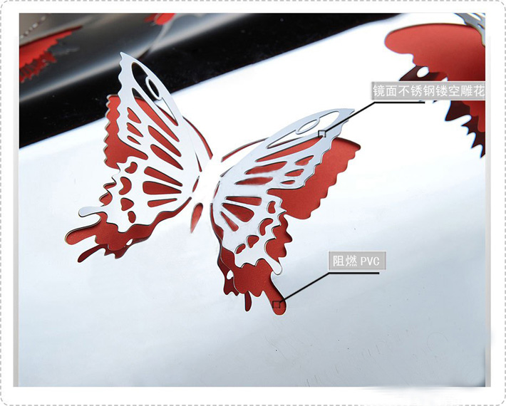 Exquisite Butterfly Stainless Steel Living Room Table Lamps