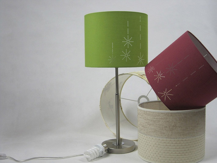 Art Printed Chrome Modern Table Lamps with Luring Discount
