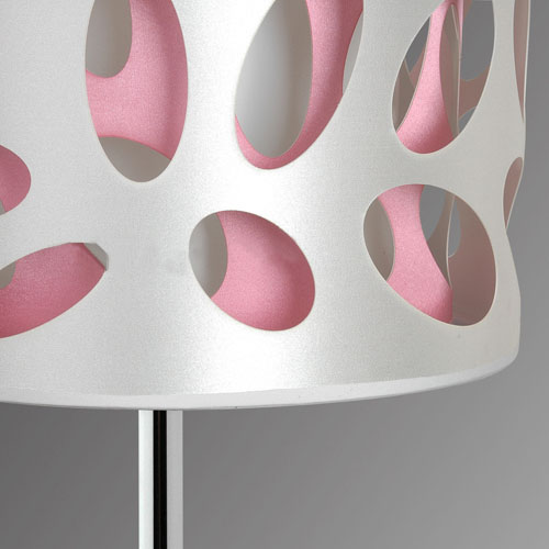 Etched PVC 3-Layer Modern Table Lamp Chrome, Study Table Lamps