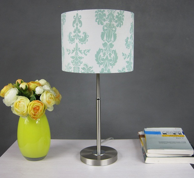 Fresh Green Floria Printed Adjustable Table Lamp