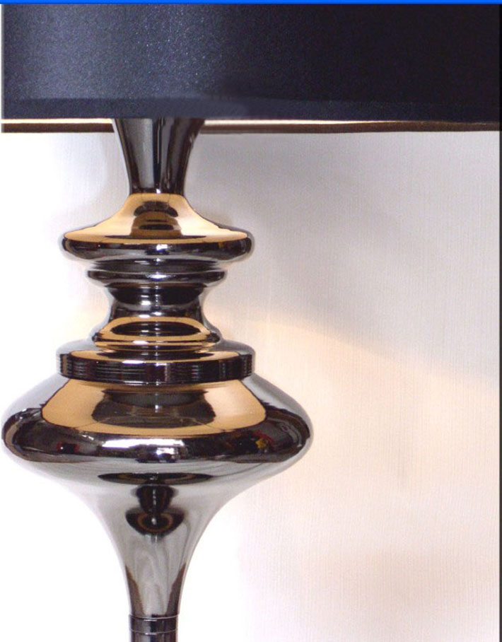 Black Modern Table Lamps, Cloth Art Table Lamps Available