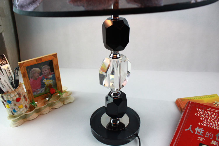 Flocked Silk Cloth K9 Crystal Modern Table Lamps