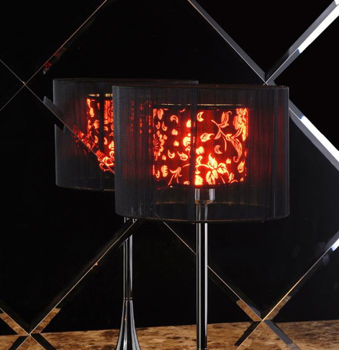 Wire Drawing Chrome-Plated Modern Table Lamps