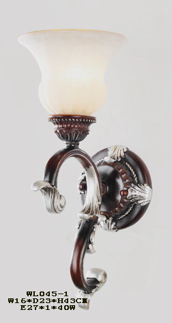 Outlet 1-Light Cloth Art Cover Antique Copper Antique Wall Lamps